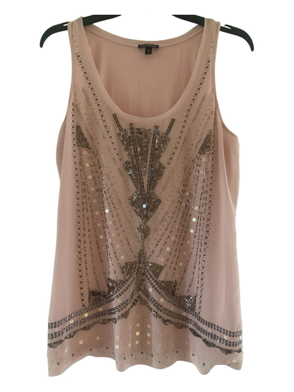 GUESS Blush Embellished Sequin Camisole
